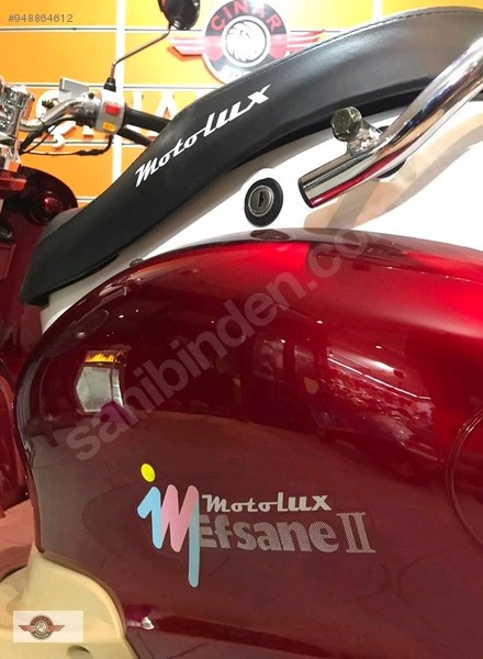 Motolux Efsane 50 2021 Model Sıfır Kilometre Senetle Motosiklet Kırmızı 6