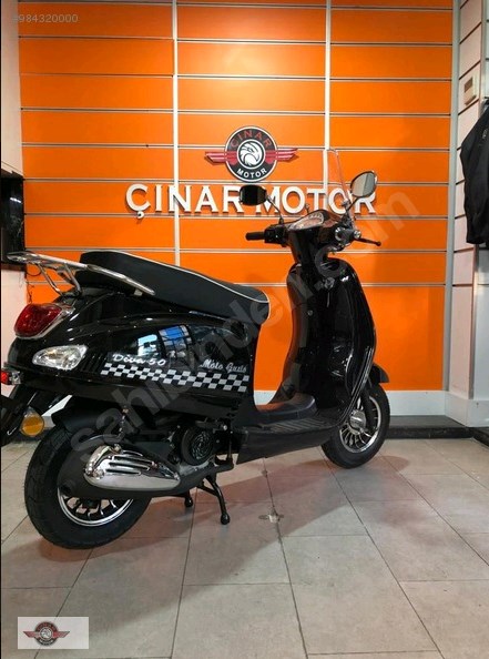 RMG Moto Gusto Diva 50 2021 Model Sıfır Kilometre Senetle Motosiklet Siyah 4